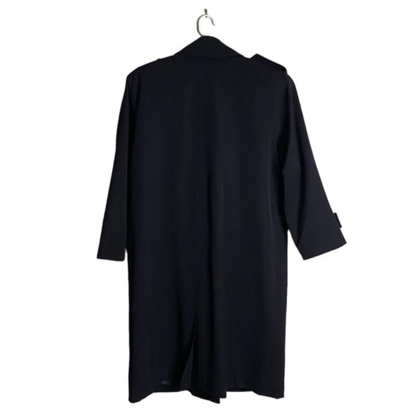 Rue Grenelle Women's Vintage Navy Double Breasted Wool Coat - Picture 9 of 9